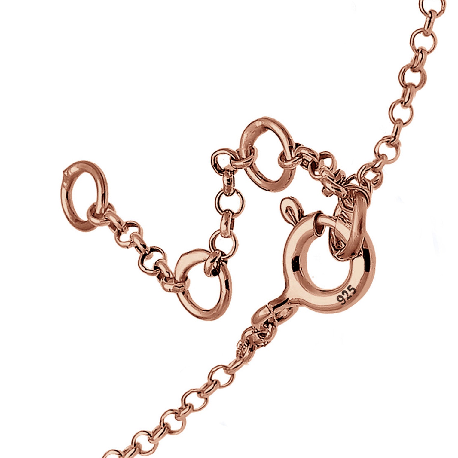 Roségold - Elli | Armband Herz | 925 Sterling Silber Rosegold