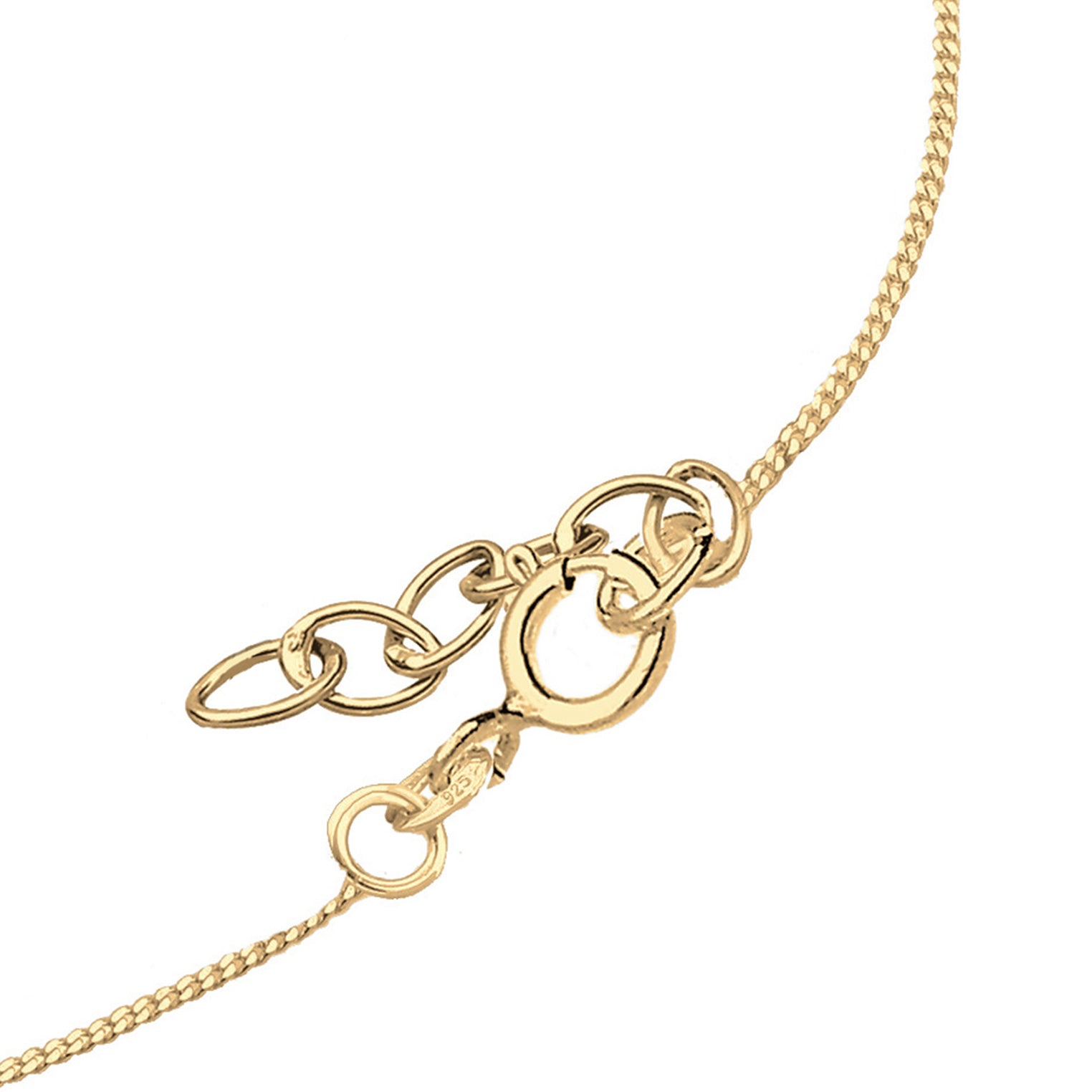 Gold - Elli | Halskette Herz | Mit Kristallen von Swarovski® (Weiß) | 925 Sterling Silber vergoldet