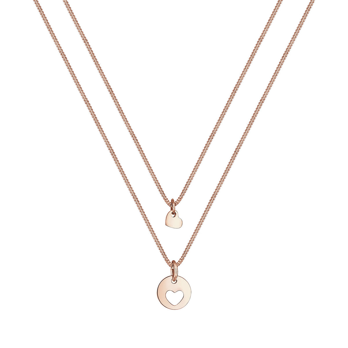 Roségold - Elli | Halskettenset Herz Mutter Kind | 925 Sterling Silber Rosegold