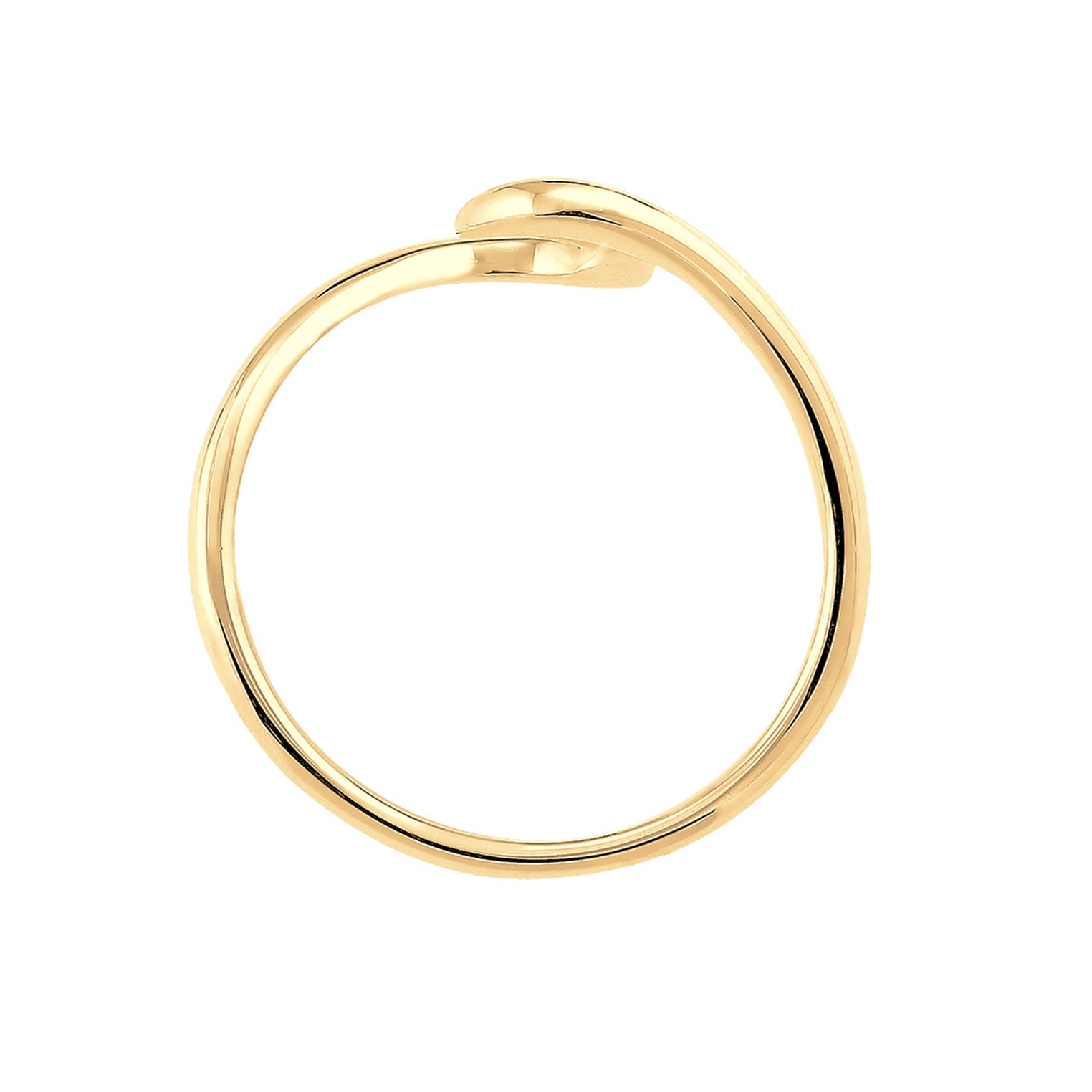 Gold - Elli | Ring Welle | 925 Sterling Silber vergoldet