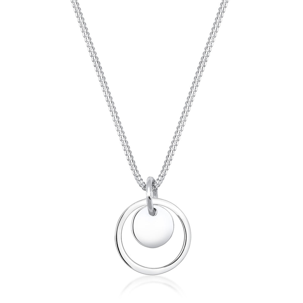 Halskette Kreis Plättchen