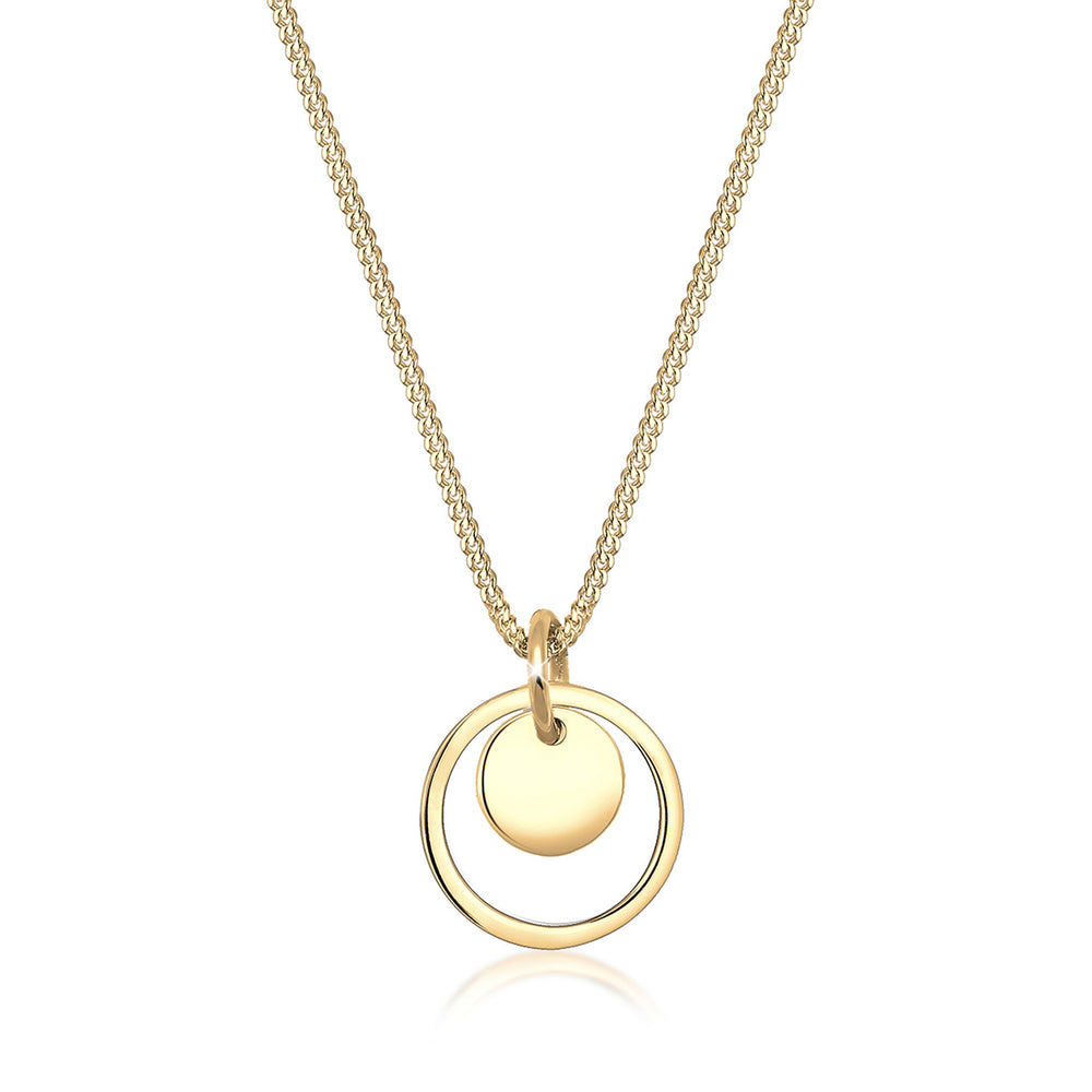 Halskette Kreis Plättchen