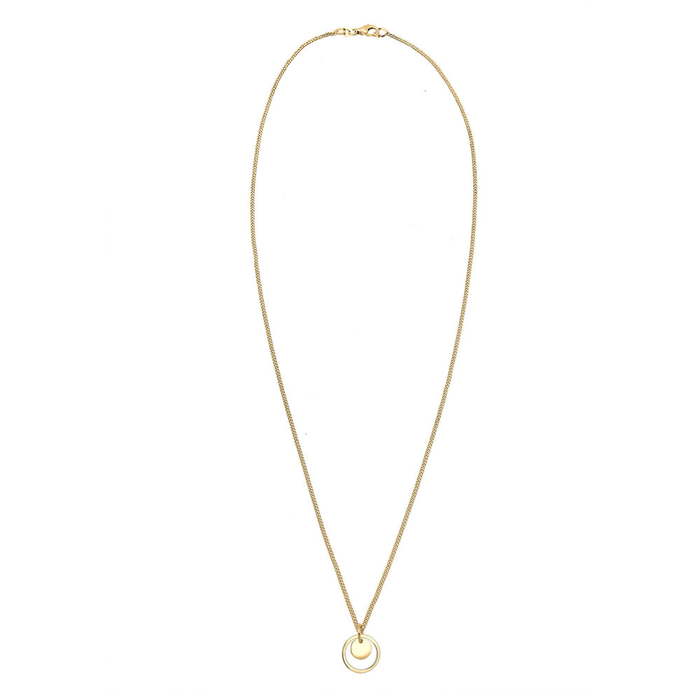 Halskette Kreis Plättchen