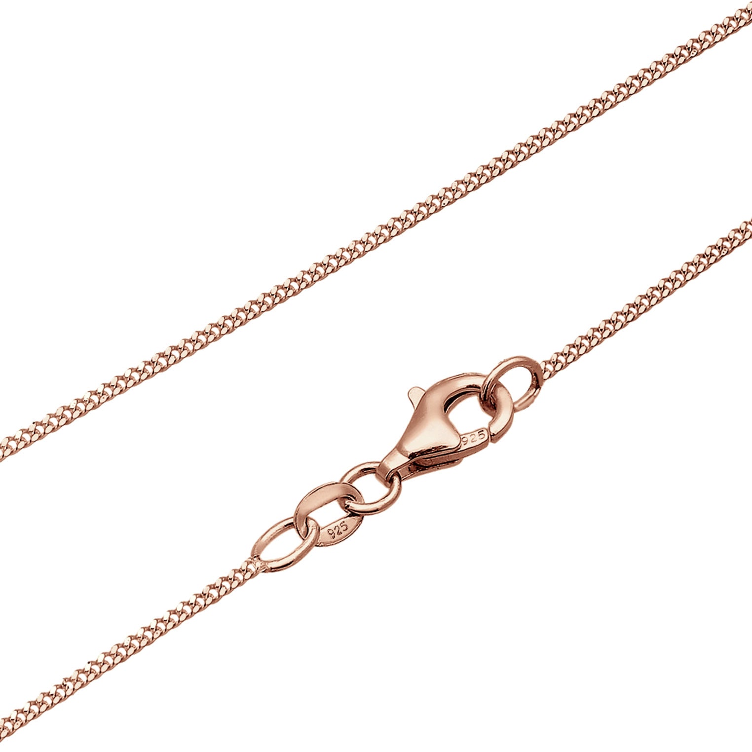 Roségold - Elli | Halskette Kreis Plättchen | 925 Sterling Silber Rosegold