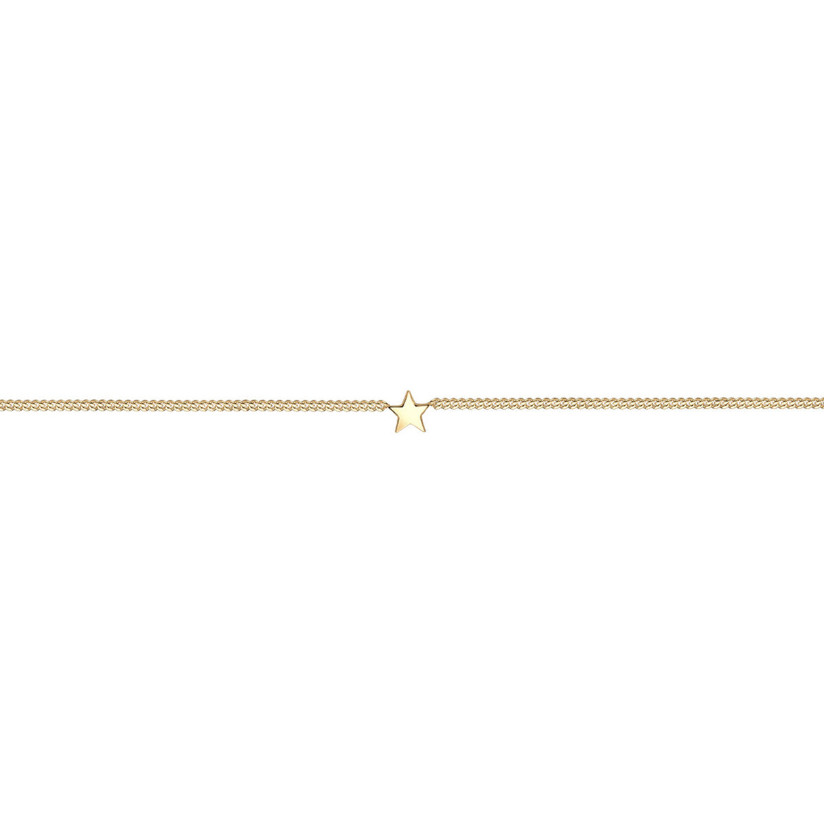 Gold - Elli | Choker Stern | 925 Sterling Silber vergoldet