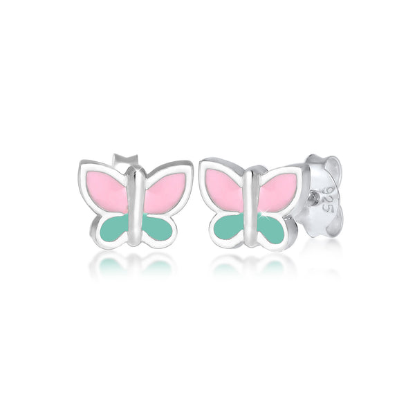 Elli Orecchini A Farfalla In Argento 925 Con Cristalli Swarovski - Donna