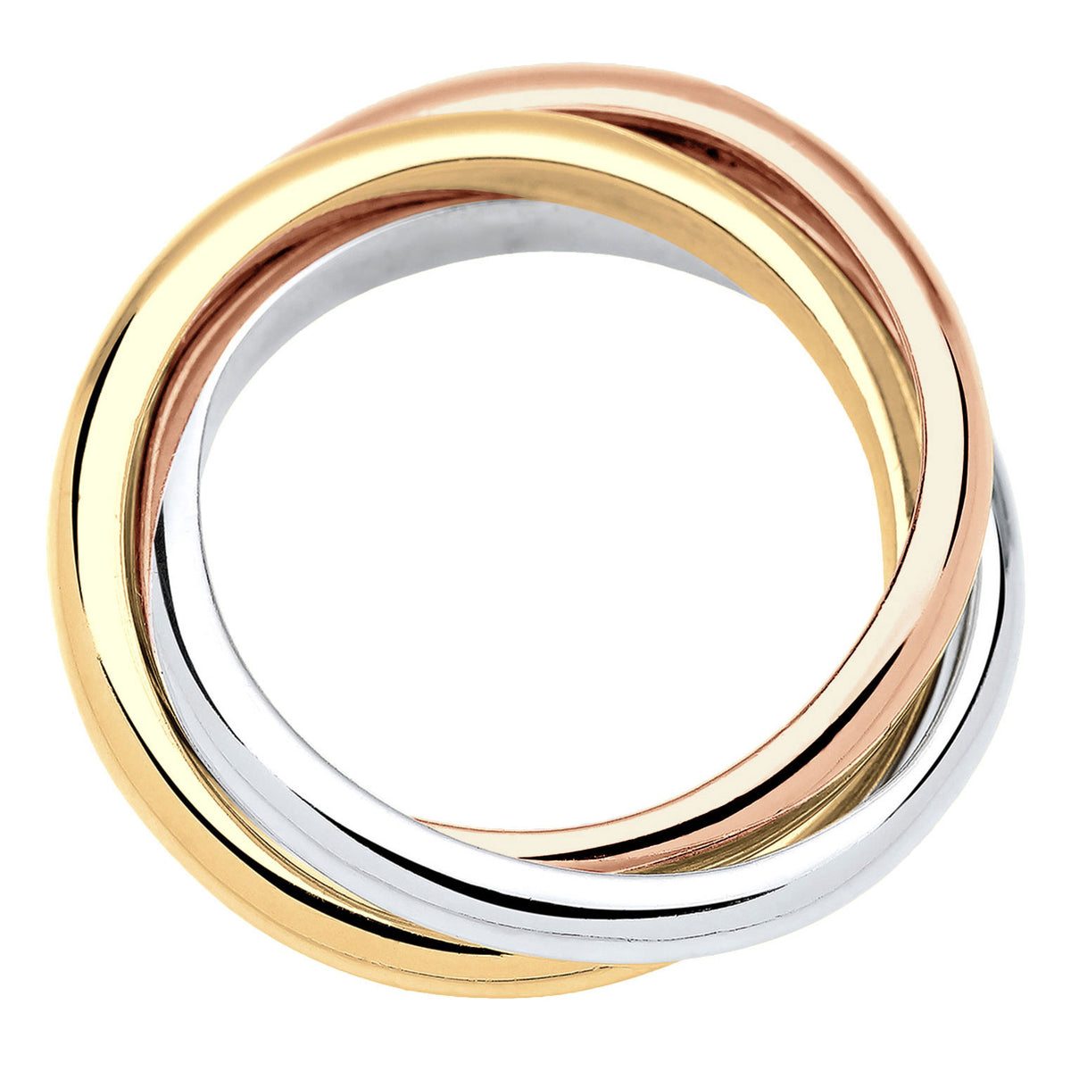 Dreifarbig - Elli | Ring | 925 Sterling Silber Rosegold