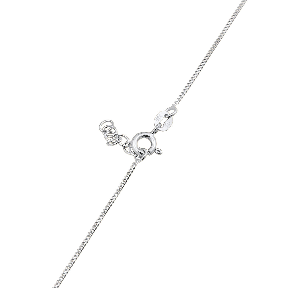 Silber - Elli | Halskette Krone | Mit Kristallen von Swarovski® (Weiß) & Emaille | 925er Sterling Silber
