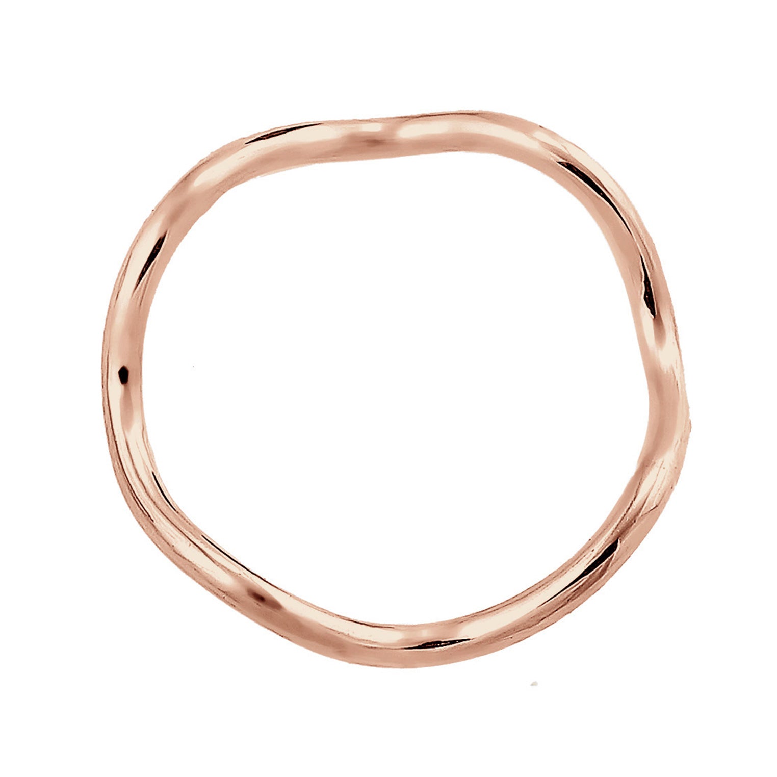 Roségold - Elli | Ring Welle | 925 Sterling Silber Rosegold