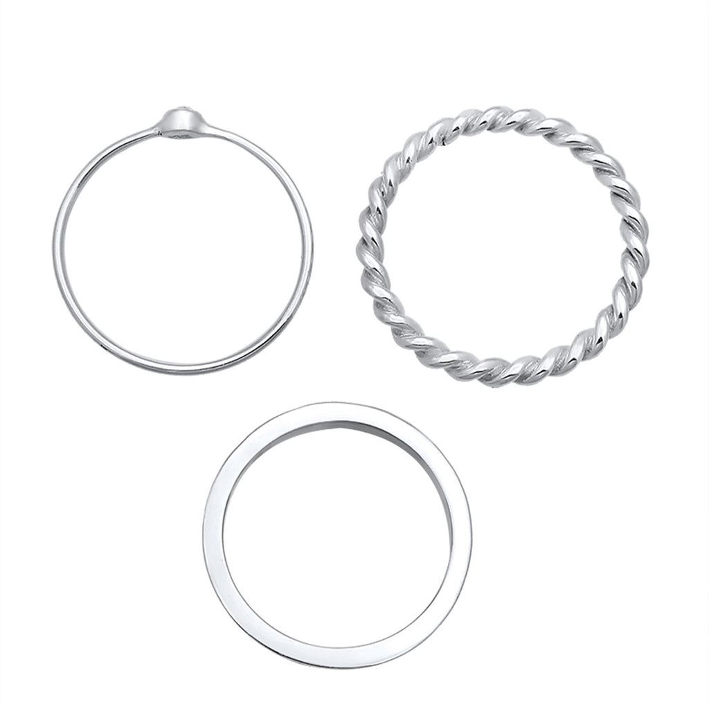 Silber - Elli | Solitär-Ring | Mit Kristallen von Swarovski® (Weiß) | 925er Sterling Silber