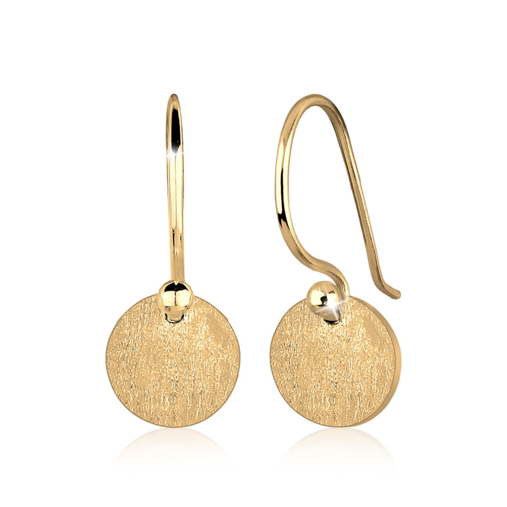 Gold - Elli | Ohrhänger Geo | 925 Sterling Silber vergoldet