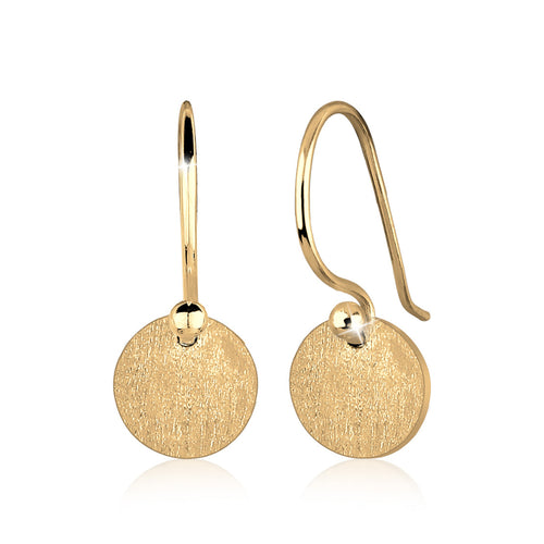 Gold - Elli | Ohrhänger Geo | 925 Sterling Silber vergoldet