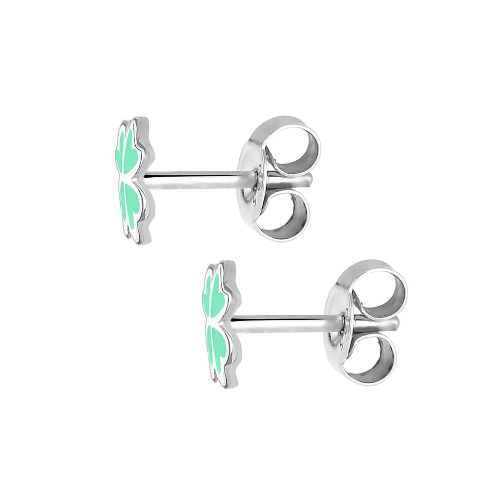 Silber - Elli | Ohrring Kleeblatt | 925er Sterling Silber