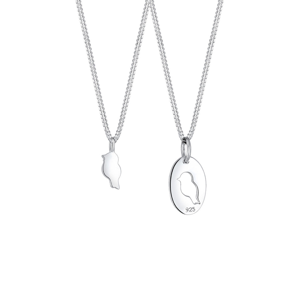 Silber - Elli | Halskettenset Mutter Kind| 925er Sterling Silber