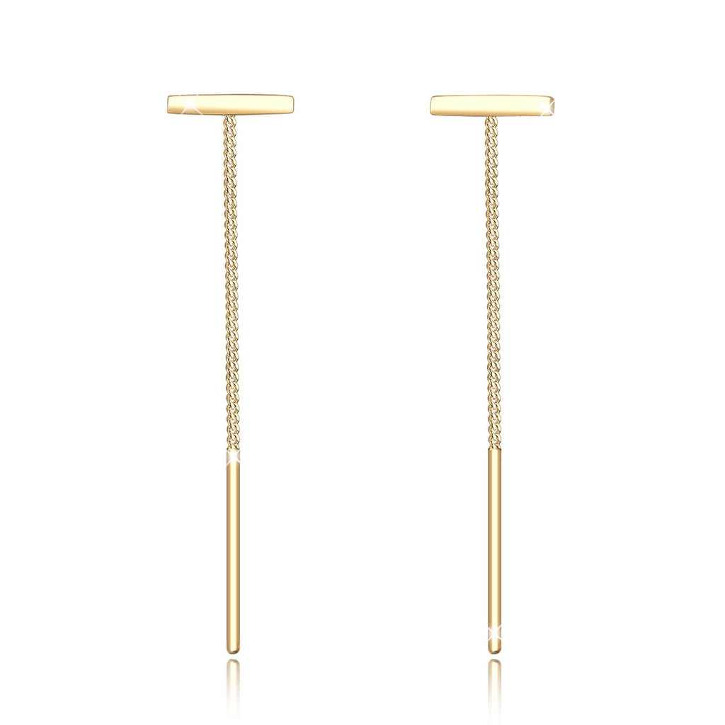 Gold - Elli | Ohrhänger Ear Chain | 925 Sterling Silber vergoldet
