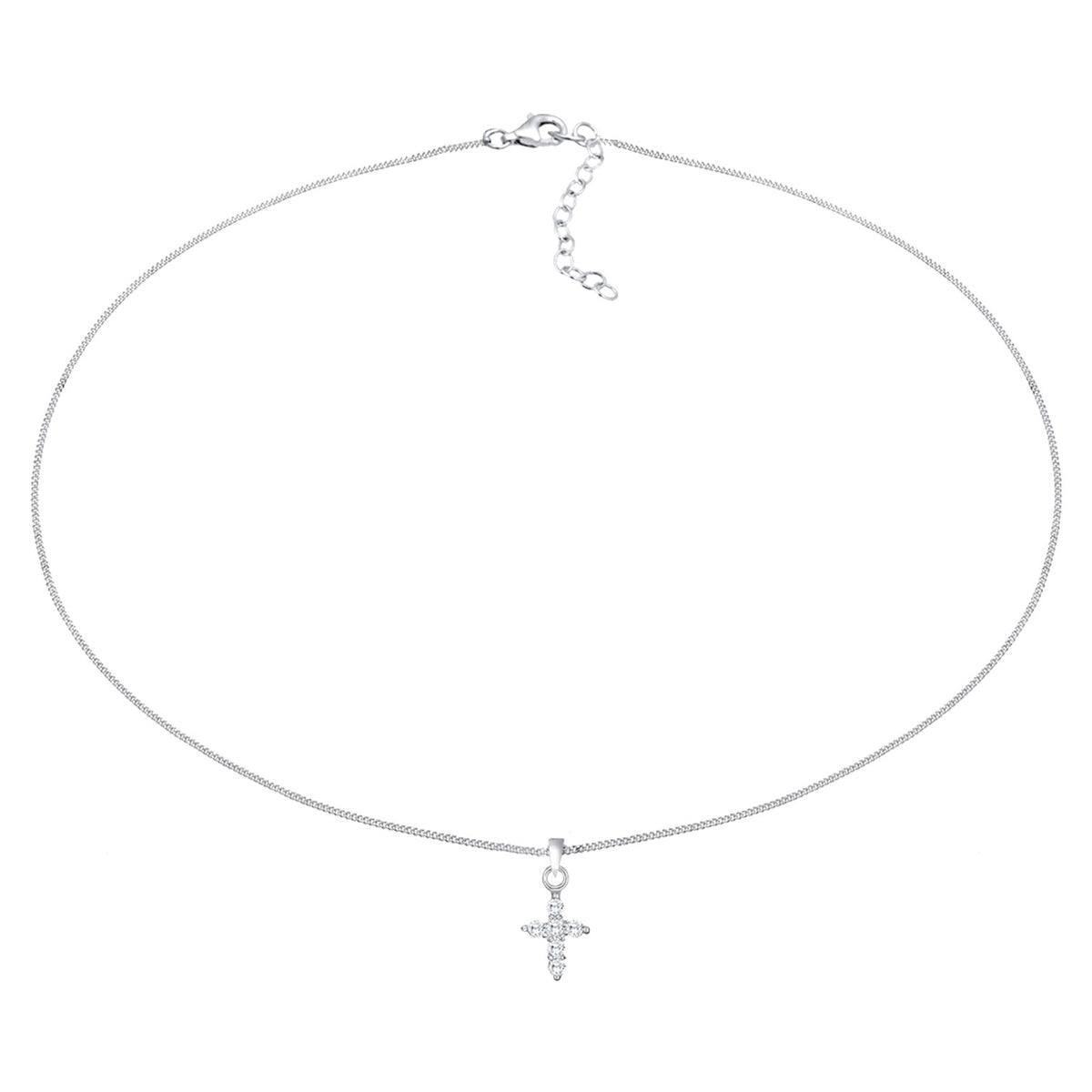 Silber - Elli | Choker | Zirkonia (Weiß) | 925er Sterling Silber