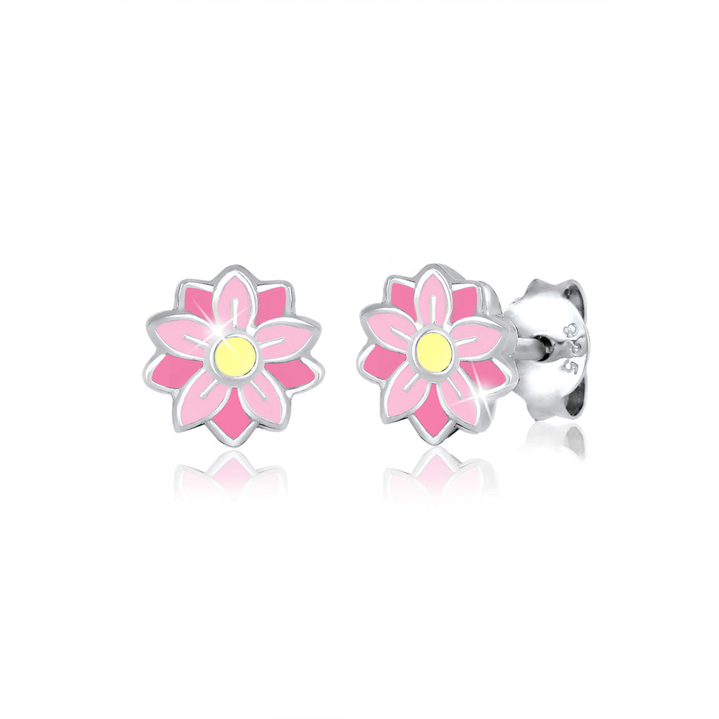 Silber - Elli | Ohrring Blume | 925er Sterling Silber