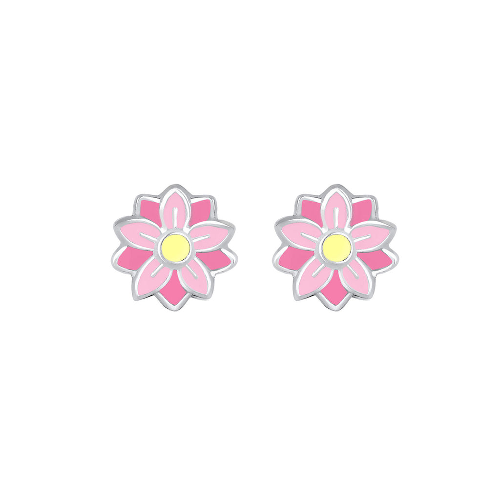 Silber - Elli | Ohrring Blume | 925er Sterling Silber