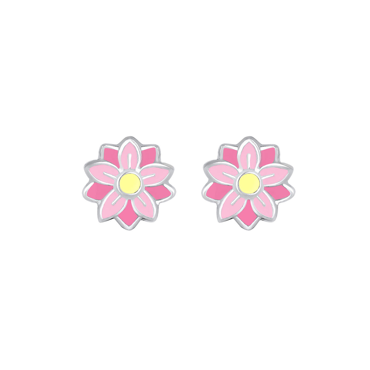 Silber - Elli | Ohrring Blume | 925er Sterling Silber