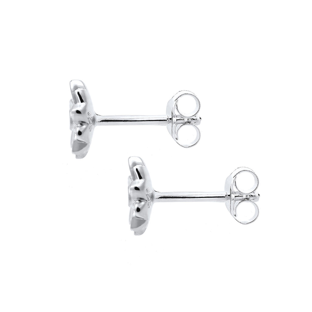 Silber - Elli | Ohrring Blume | 925er Sterling Silber