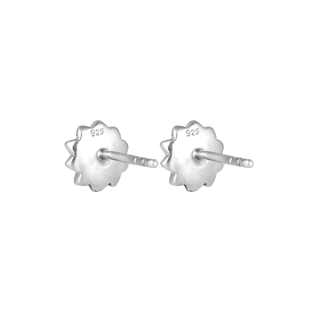 Silber - Elli | Ohrring Blume | 925er Sterling Silber