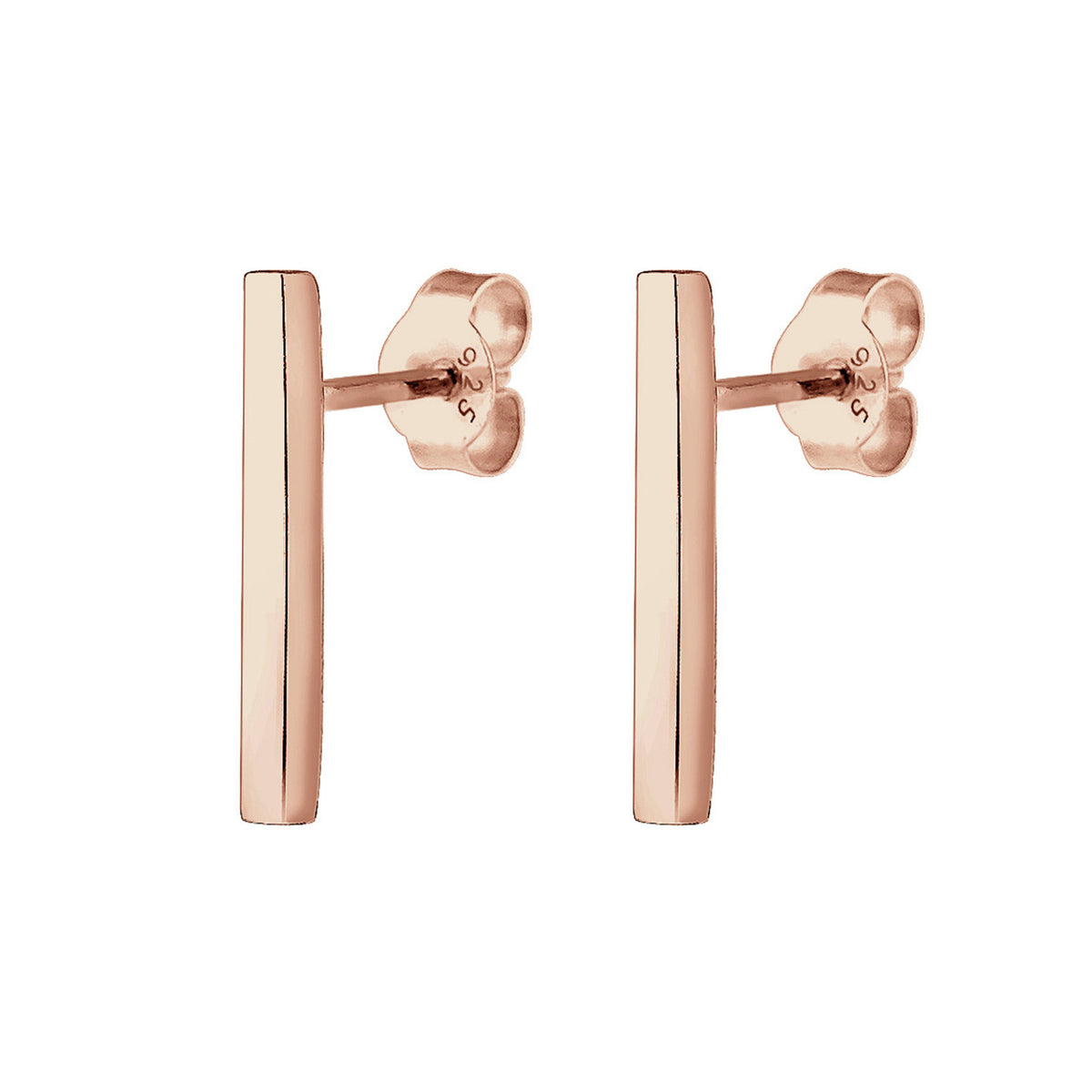 Roségold - Elli | Ohrstecker Geo | 925 Sterling Silber Rosegold