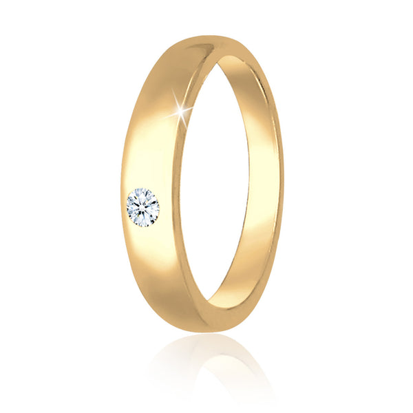 Taufring  Diamant ( Weiß, 0,005 ct ) – Elli Jewelry