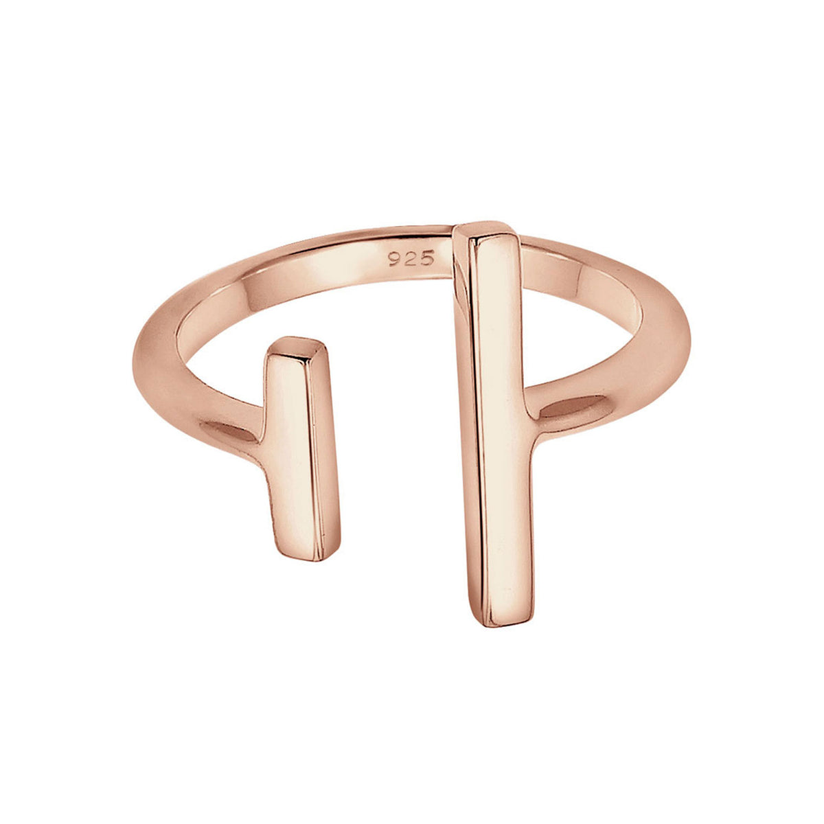 Roségold - Elli | Ring Geo | 925 Sterling Silber Rosegold