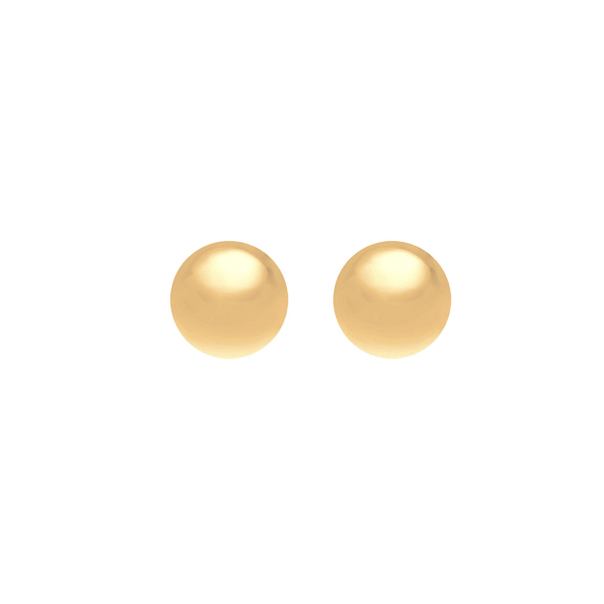 Gold - Elli PREMIUM | Ohrstecker Kugel | 585 Gelbgold