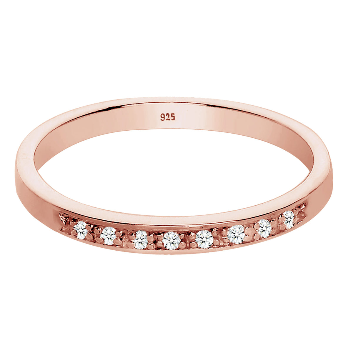 Roségold - Elli DIAMONDS | Verlobungsring | Diamant ( Weiß, 0,04 ct ) | 925 Sterling Silber Rosegold