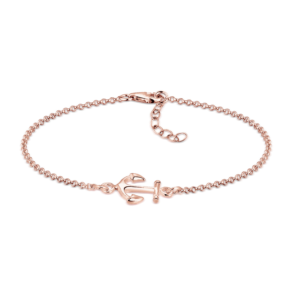 Roségold - Elli | Armband Anker | 925 Sterling Silber Rosegold