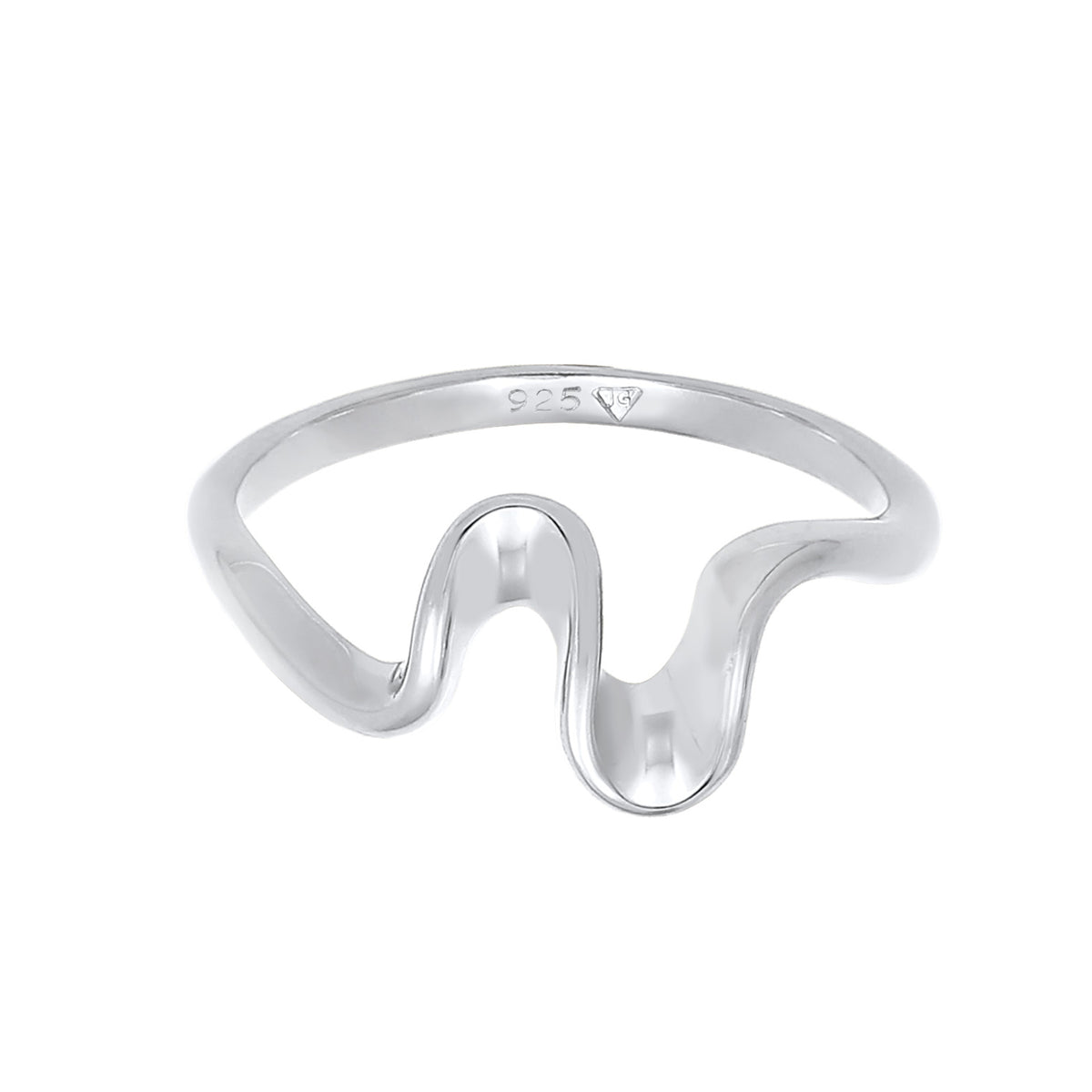 Silber - Elli | Ring Welle | 925er Sterling Silber