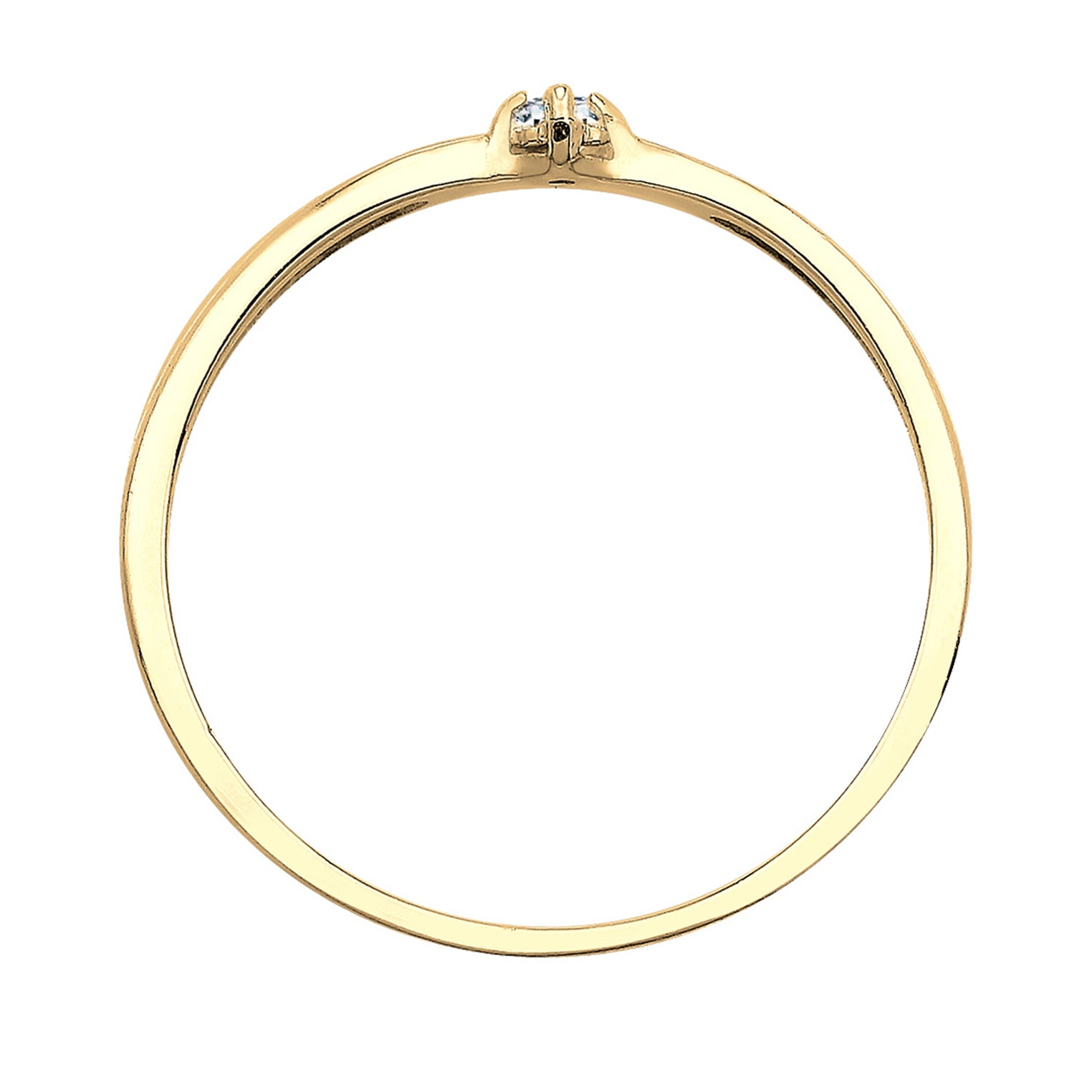 Gold - Elli DIAMONDS | Verlobungsring | Diamant ( Weiß, 0,03 ct ) | 585 Gelbgold