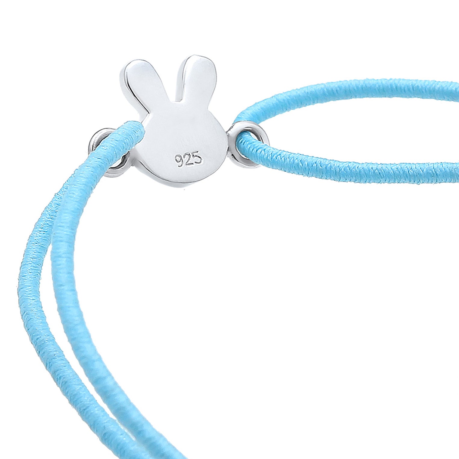 Hellblau - Elli | Armband Hase | Mit Kristallen von Swarovski® (Weiß) | 925er Sterling Silber