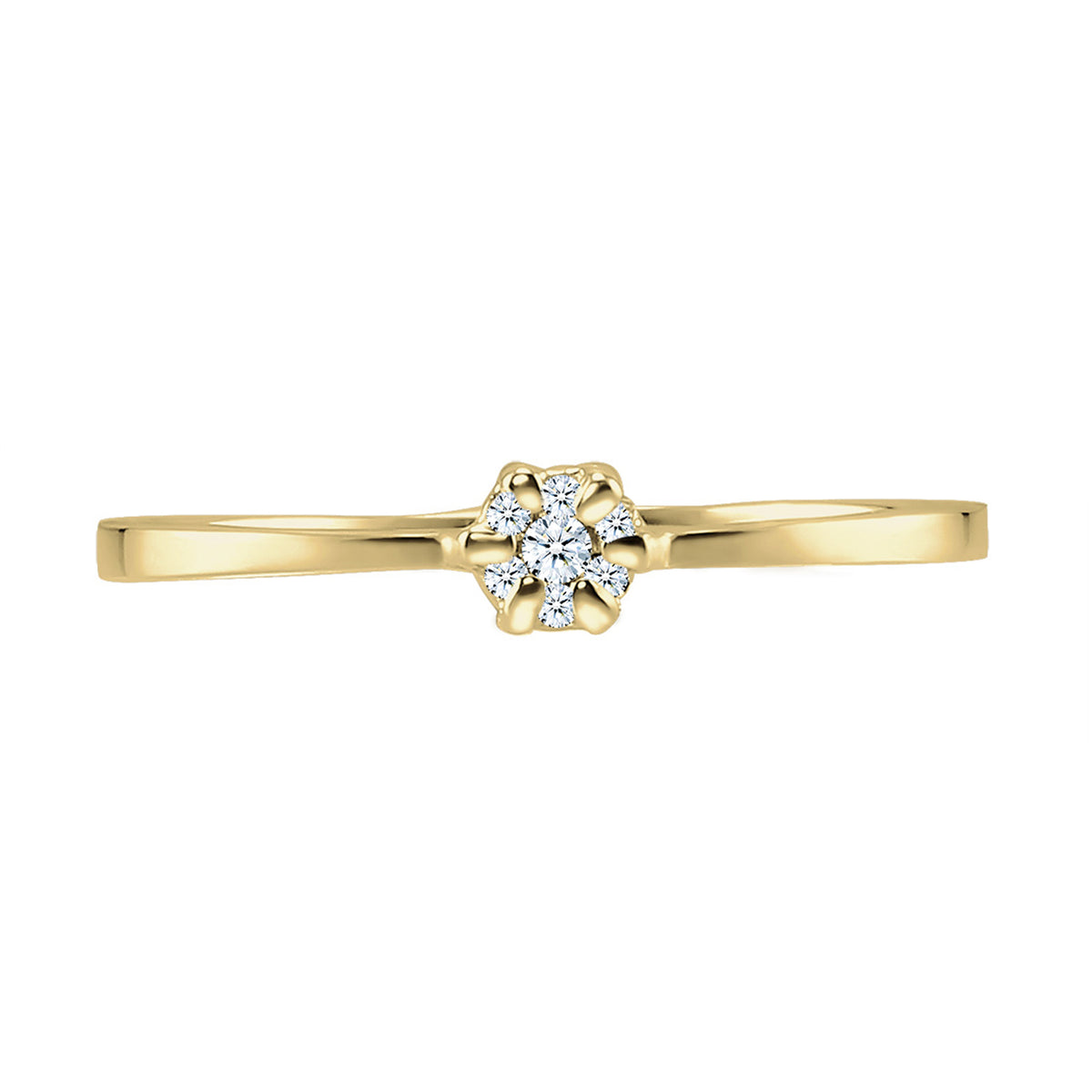 Gold - Elli DIAMONDS | Verlobungsring | Diamant ( Weiß, 0,045 ct ) | 375 Gelbgold