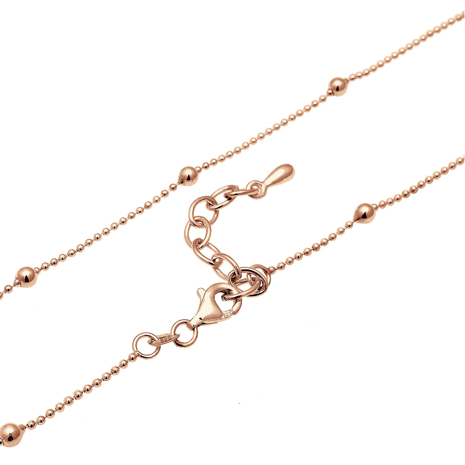 Roségold - Elli | Kugel-Choker | 925 Sterling Silber Rosegold