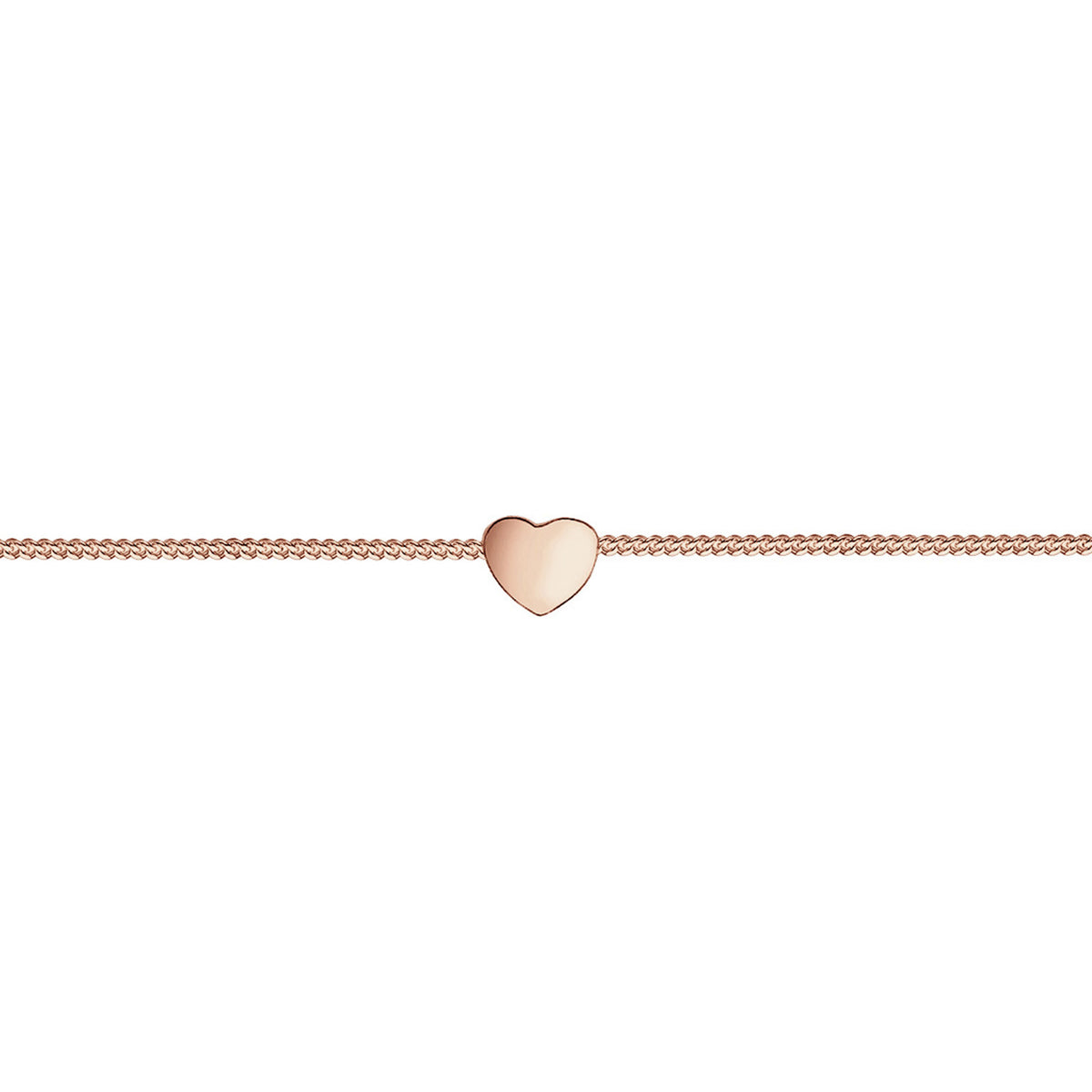Roségold - Elli | Choker Herz | 925 Sterling Silber Rosegold