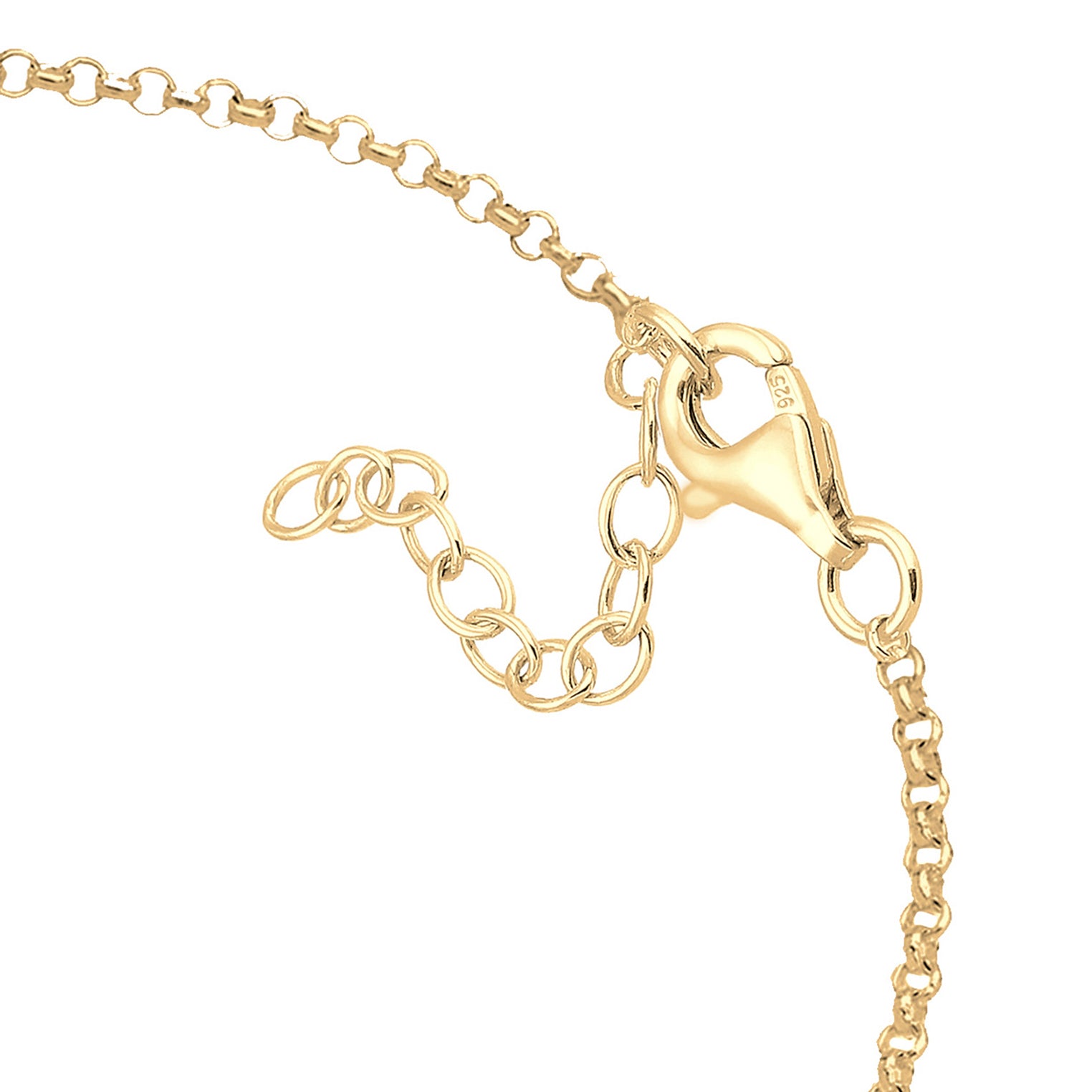 Gold - Elli | Armband Astro | Mondstein ( Weiß ) | 925 Sterling Silber vergoldet