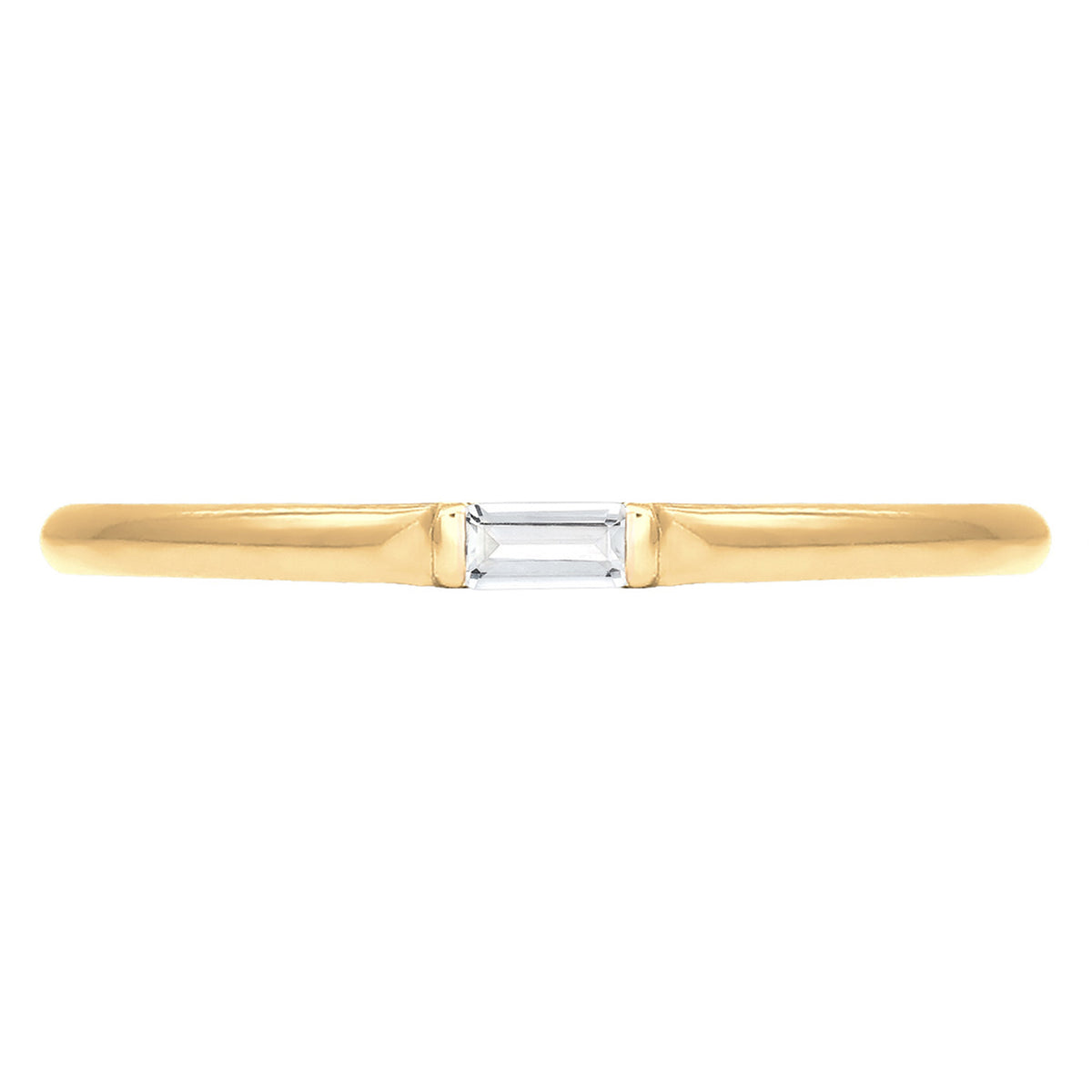 Gold - Elli PREMIUM | Verlobungsring | Topas ( Weiß ) | 585 Gelbgold