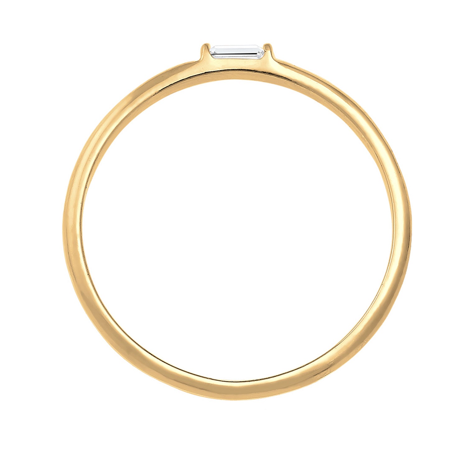 Gold - Elli PREMIUM | Verlobungsring | Topas ( Weiß ) | 585 Gelbgold