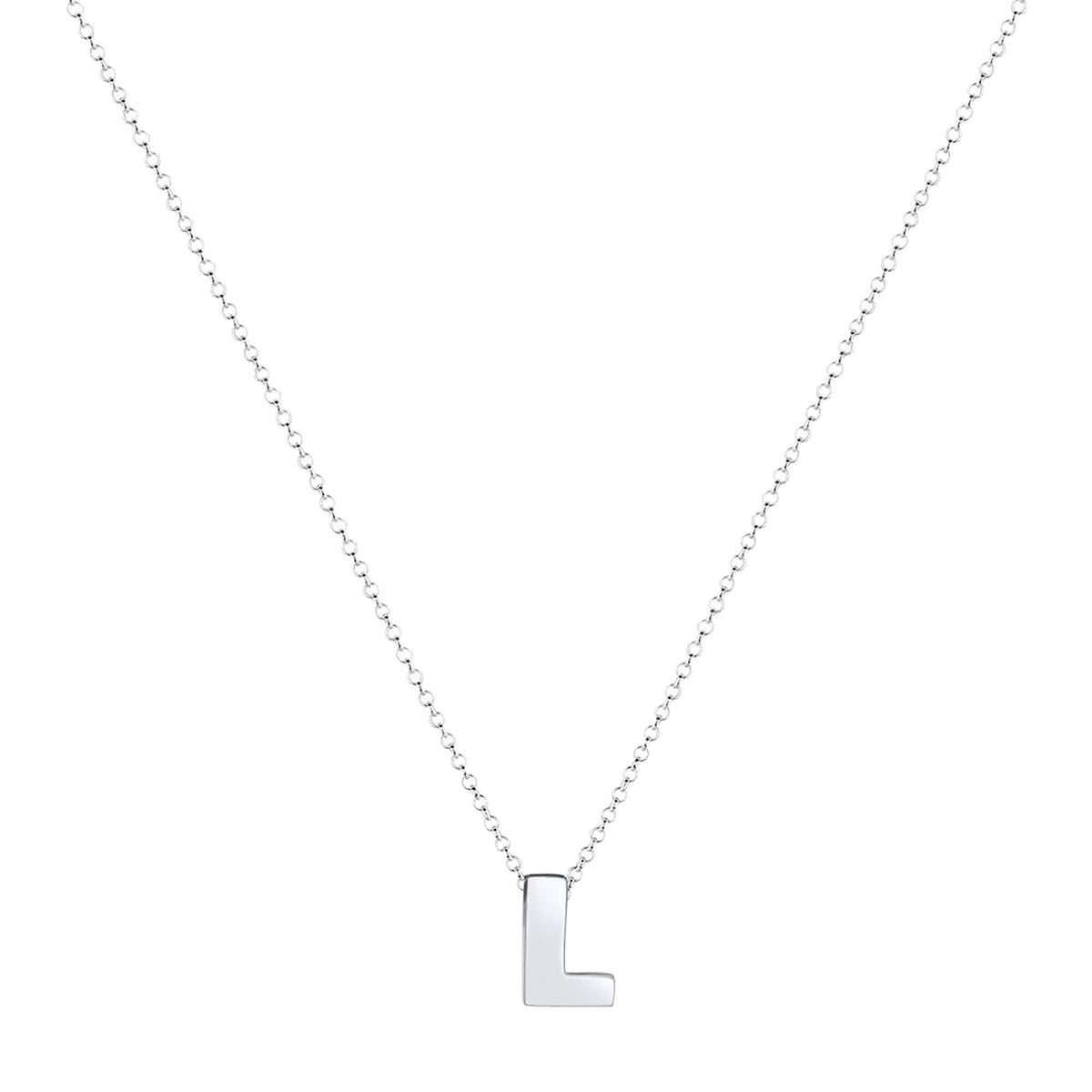 Silber - Elli | Halskette Buchstabe L | 925er Sterling Silber