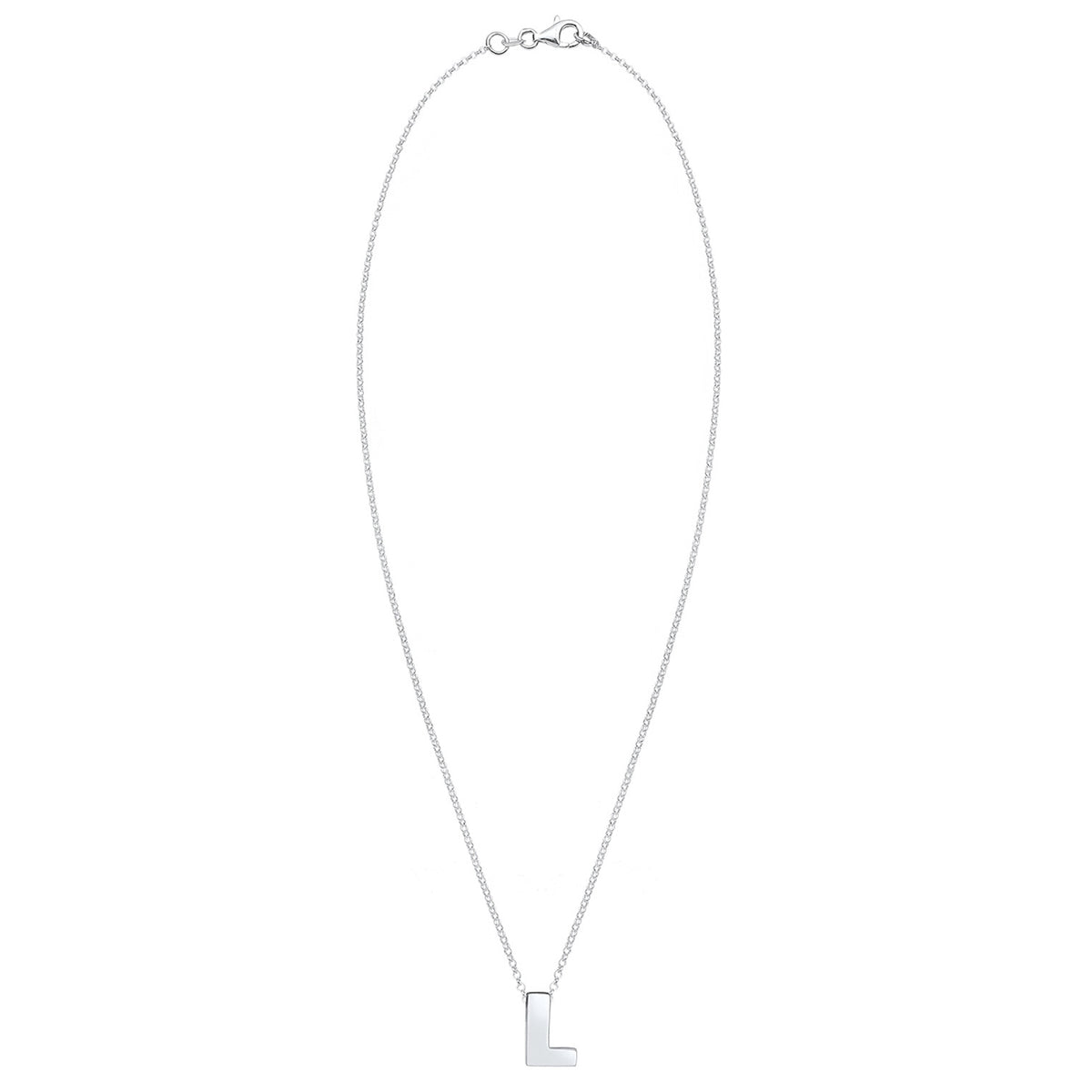 Silber - Elli | Halskette Buchstabe L | 925er Sterling Silber