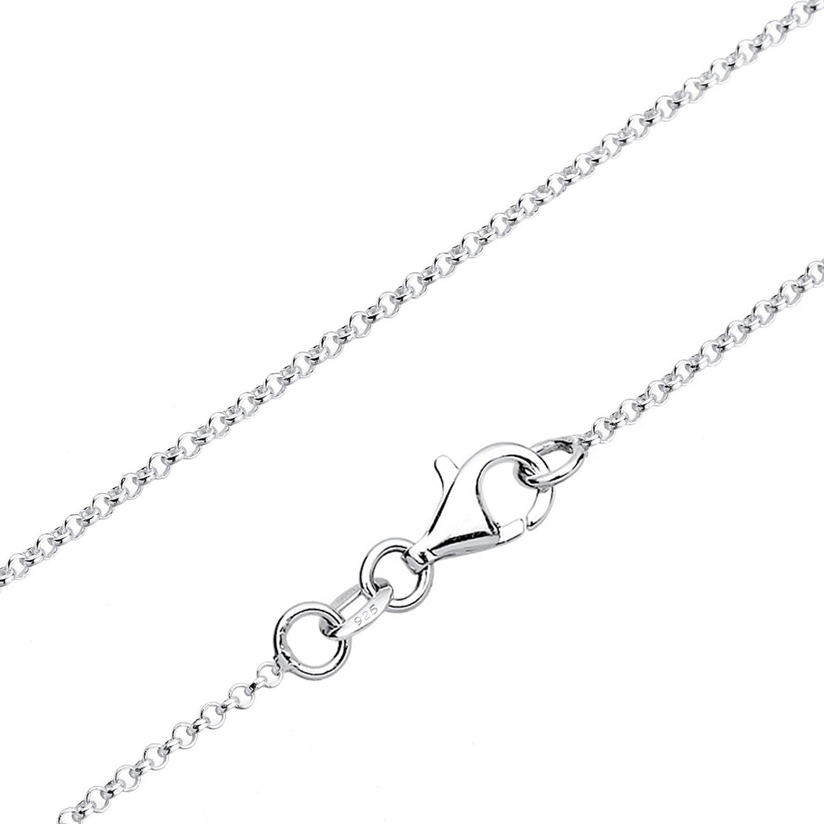 Silber - Elli | Halskette Buchstabe M | 925er Sterling Silber