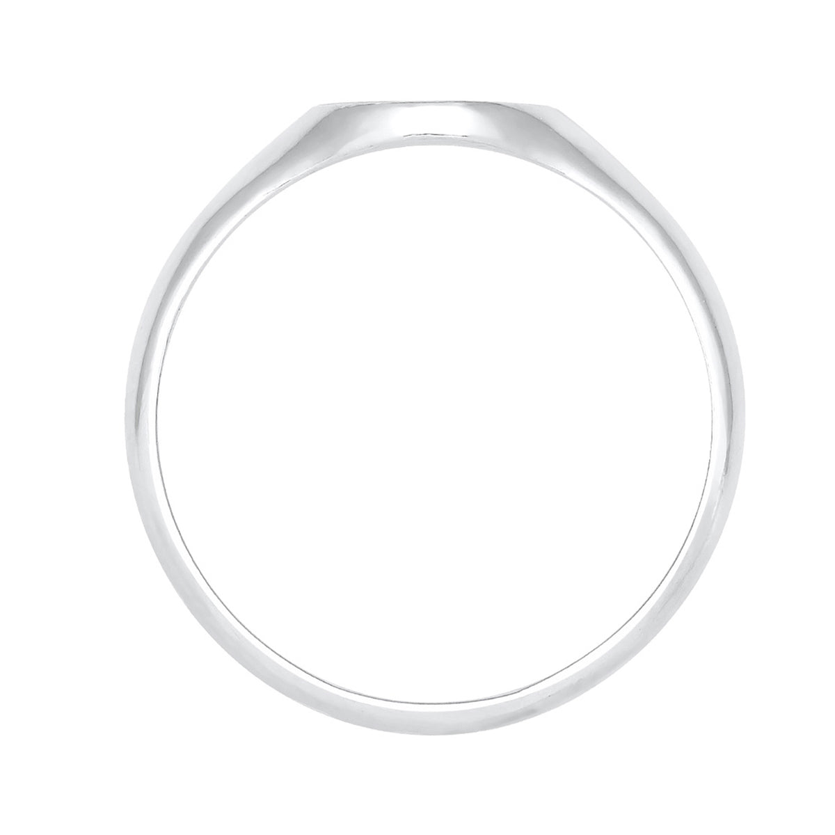 Silber - Elli | Siegelring Matt | 925er Sterling Silber