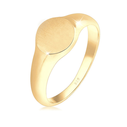 Gold - Elli | Bandring | 925 Sterling Silber vergoldet