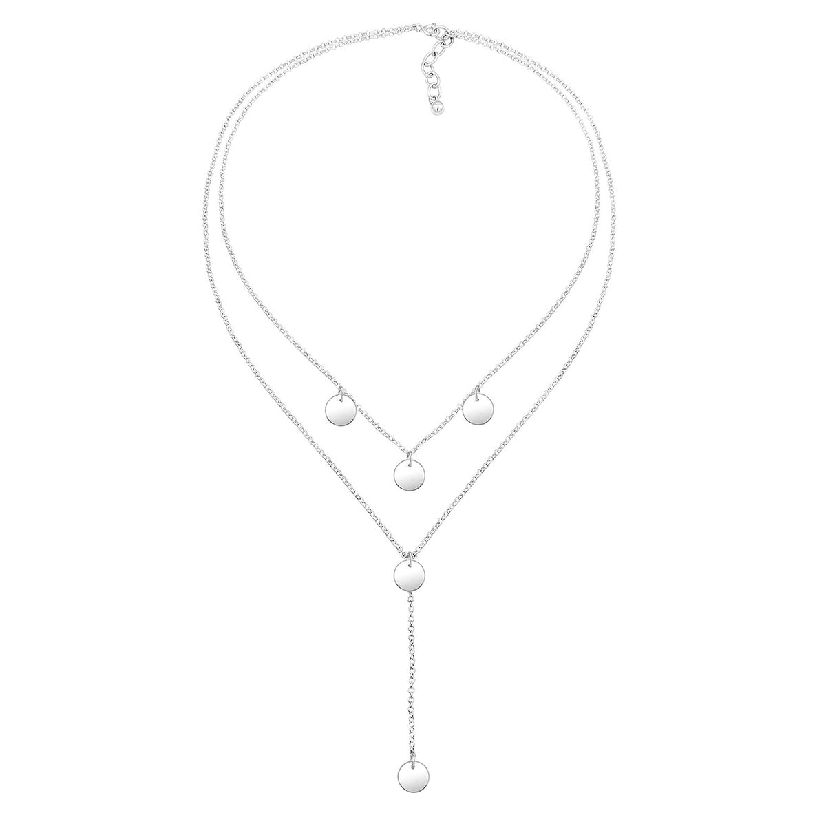 Silber - Elli | Y-Halskette Geo | 925er Sterling Silber