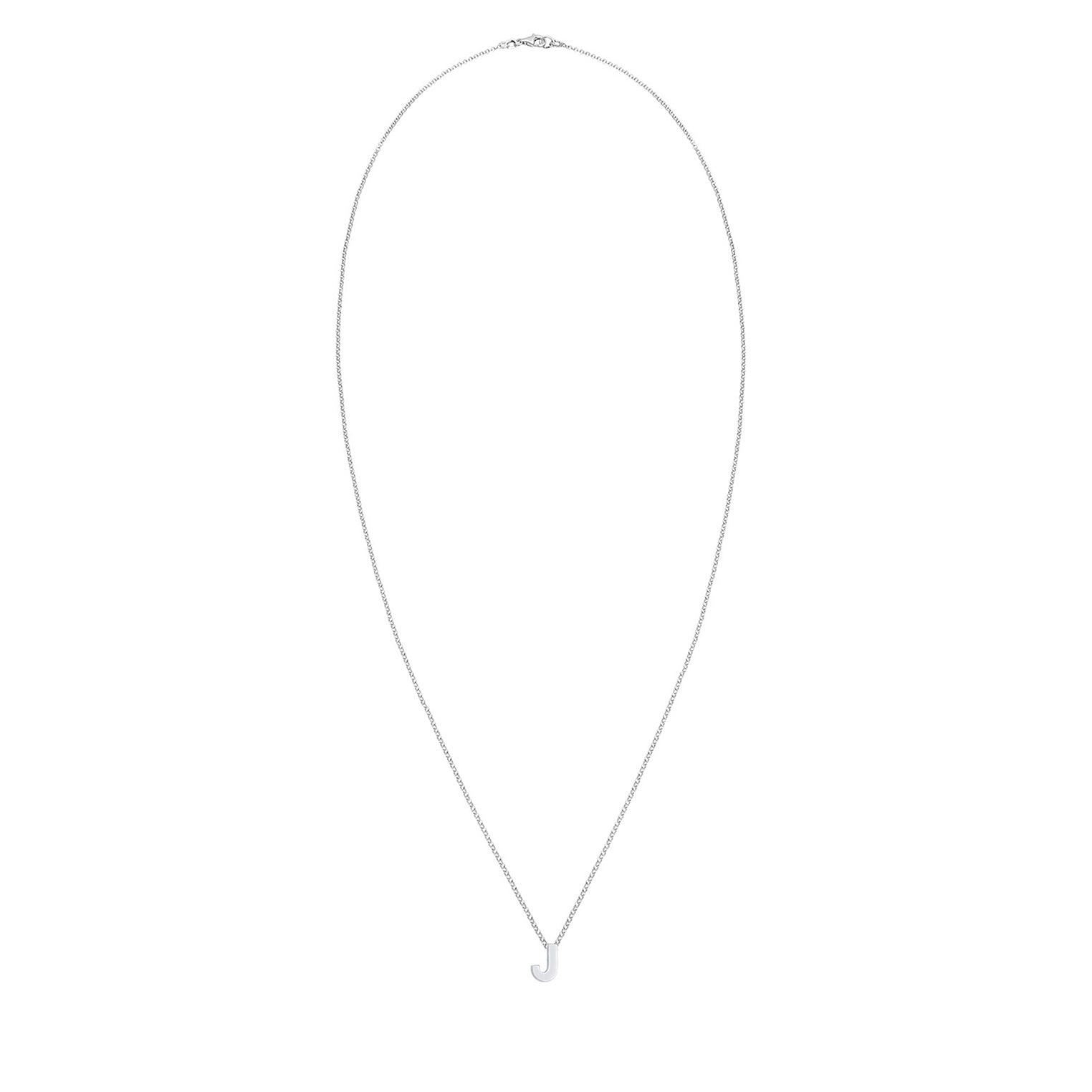 Silber - Elli | Halskette Buchstabe J | 925er Sterling Silber