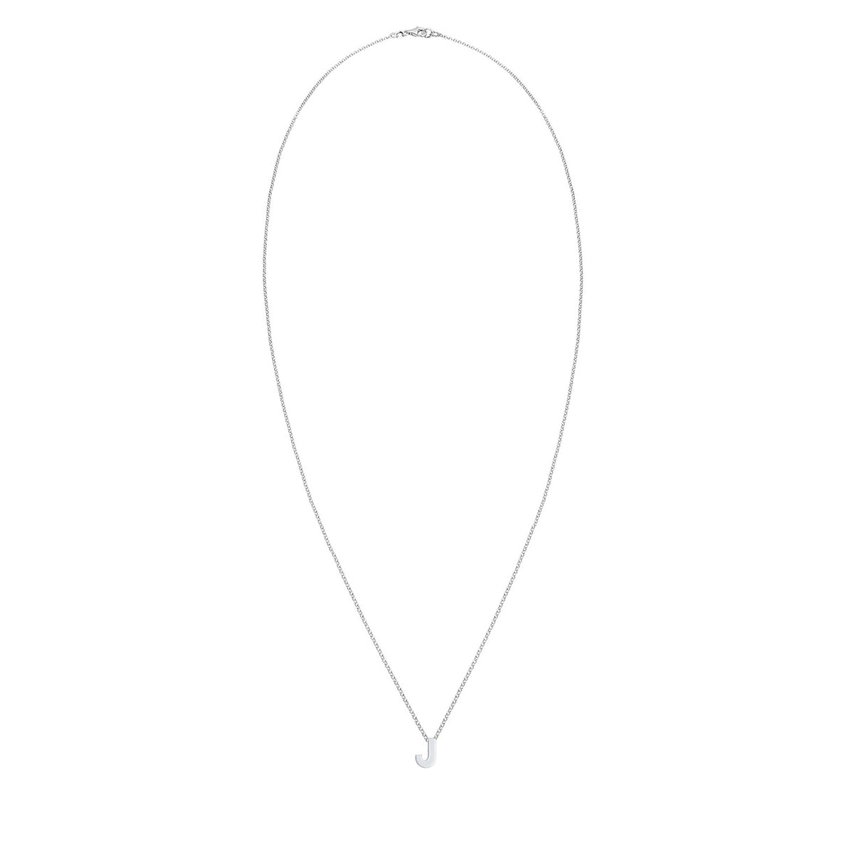 Silber - Elli | Halskette Buchstabe J | 925er Sterling Silber