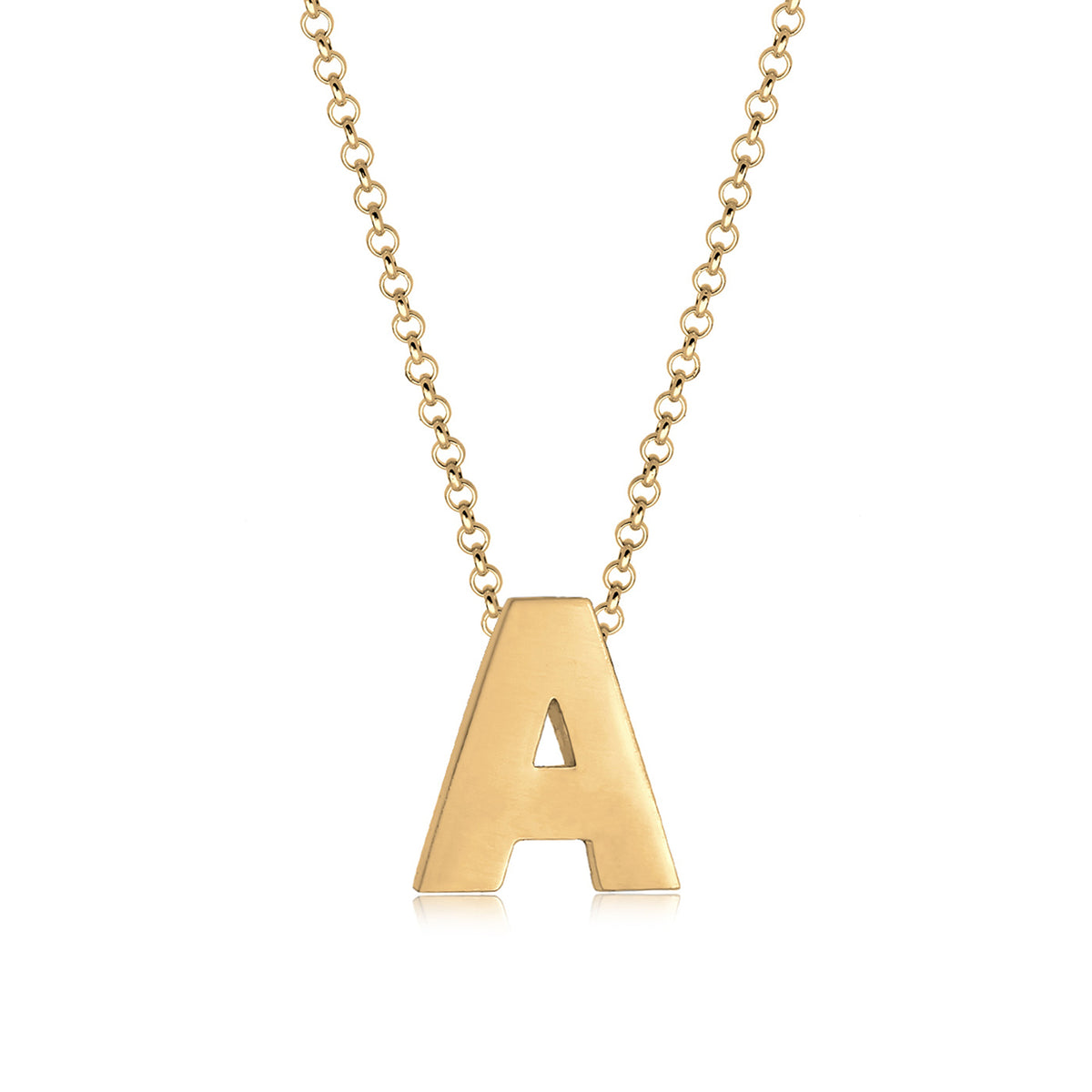 Gold - Elli | Halskette Buchstabe | 925 Sterling Silber vergoldet