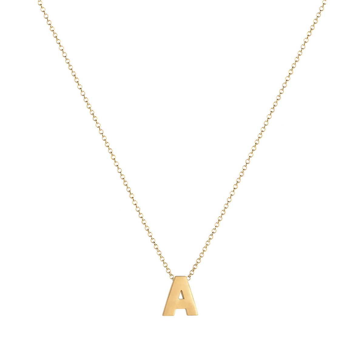Gold - Elli | Halskette Buchstabe | 925 Sterling Silber vergoldet